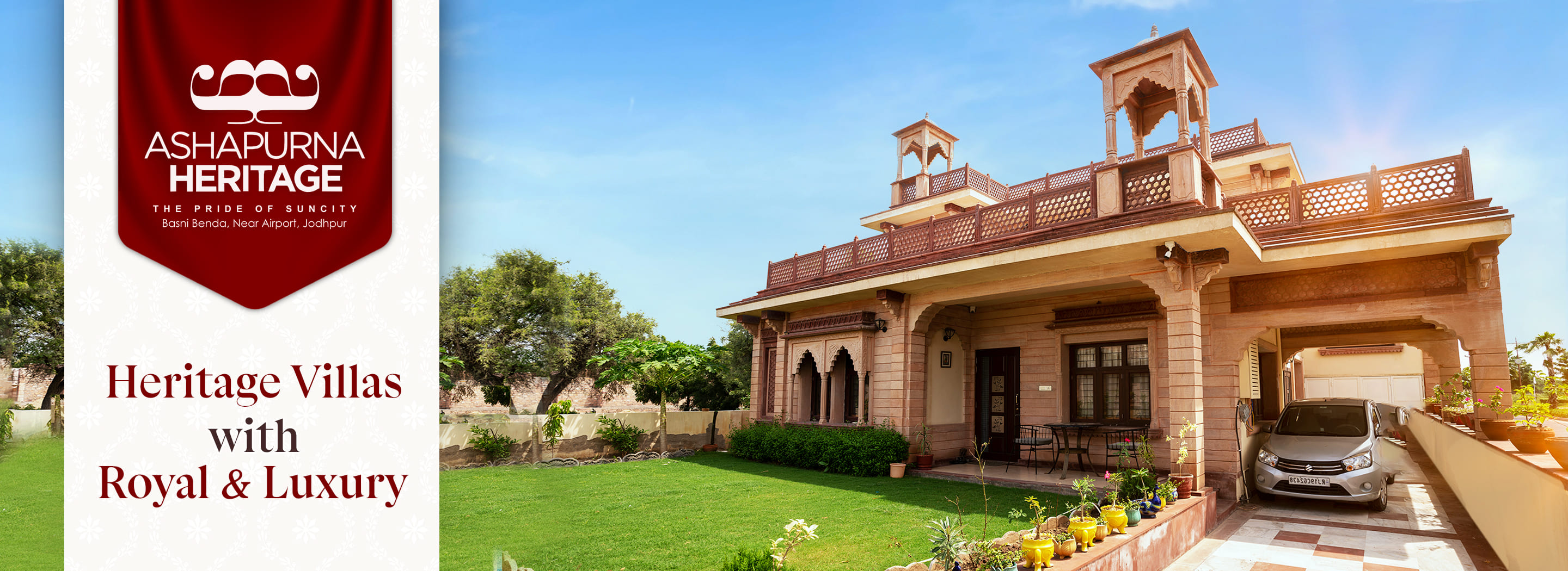 Best Townhsip in Jodhpur | Ashapurna Heritage web banner