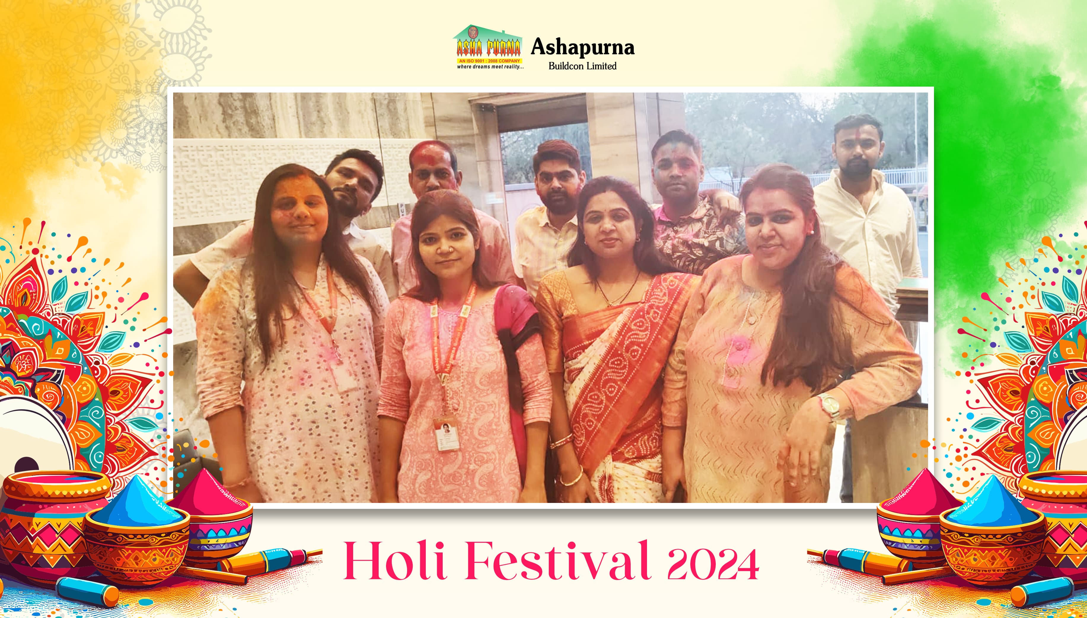 Holi Celebration at Ashapurna Buildcon