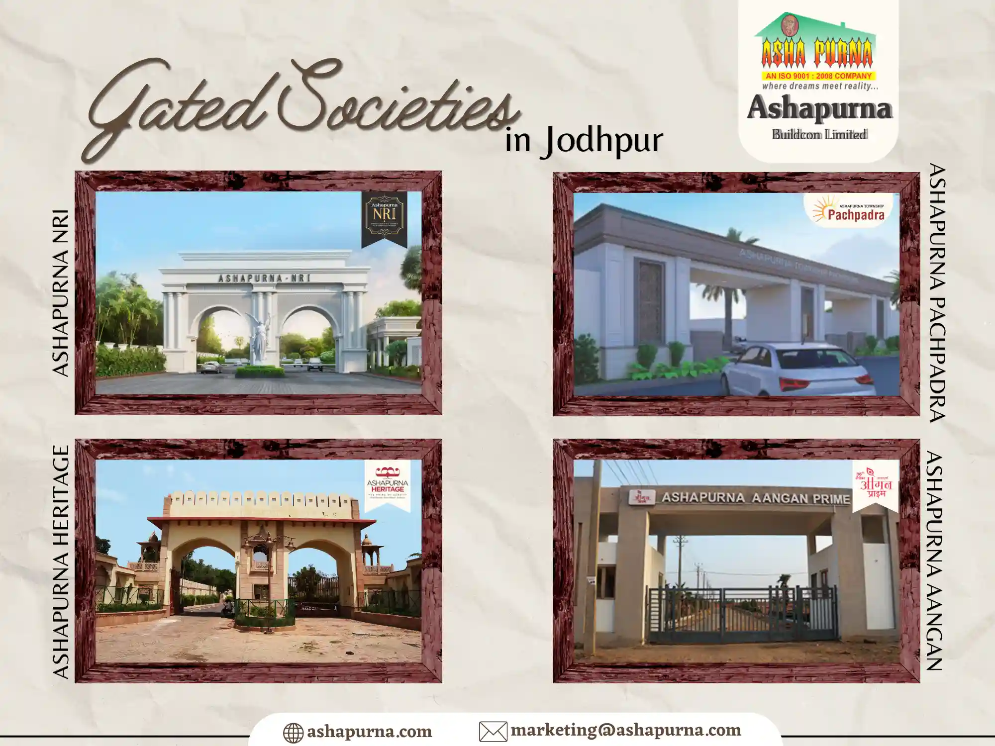 photos of gated societies in jodhpur by ashapurna buildcon ltd.